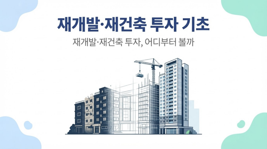 재개발·재건축 투자 기초