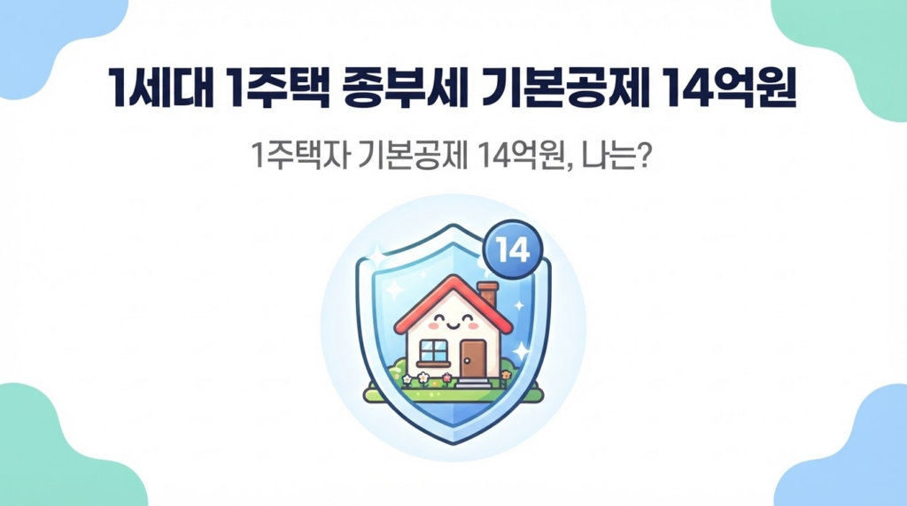 1세대 1주택자 종부세 기본공제 14억원 상향