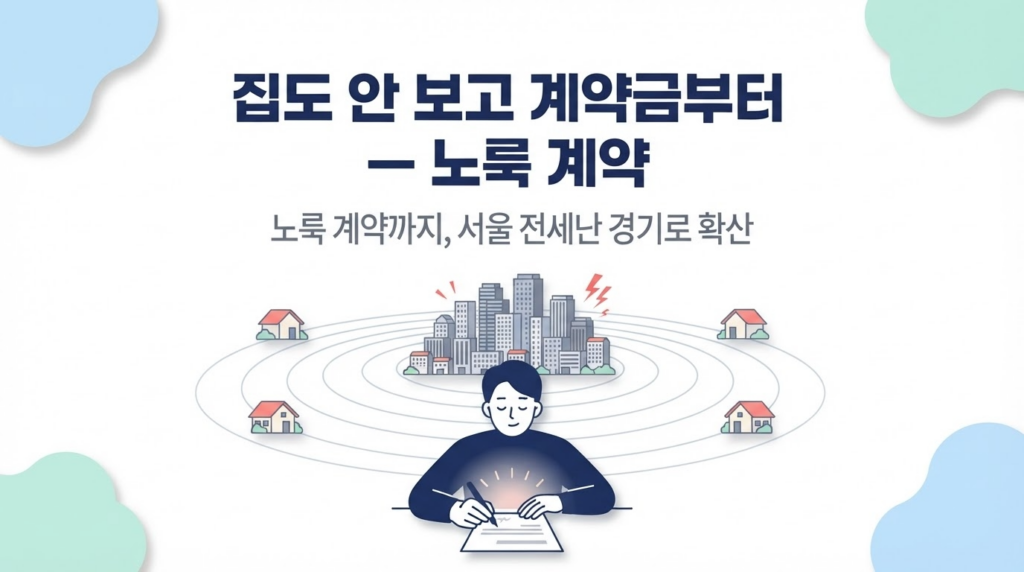 노룩 계약, 서울 전세난 경기 확산