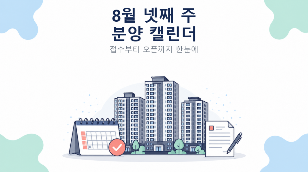 8월 넷째 주 분양 캘린더 썸네일