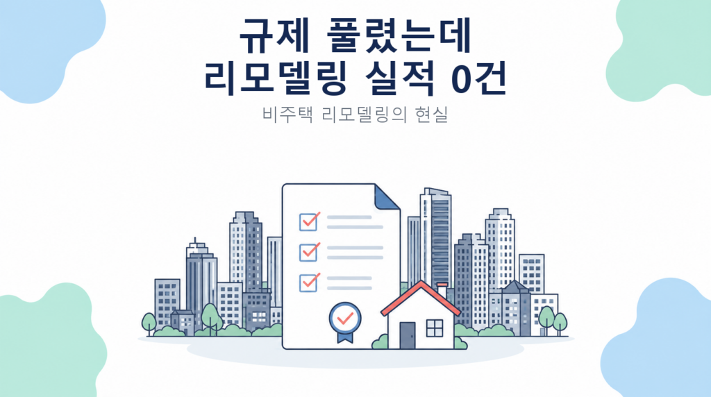 규제 풀렸는데 리모델링 실적 0건 썸네일