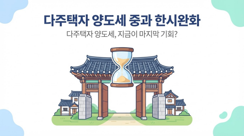 다주택자 조정대상지역 양도세 중과 한시완화