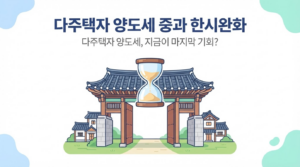 다주택자 조정대상지역 양도세 중과 한시완화