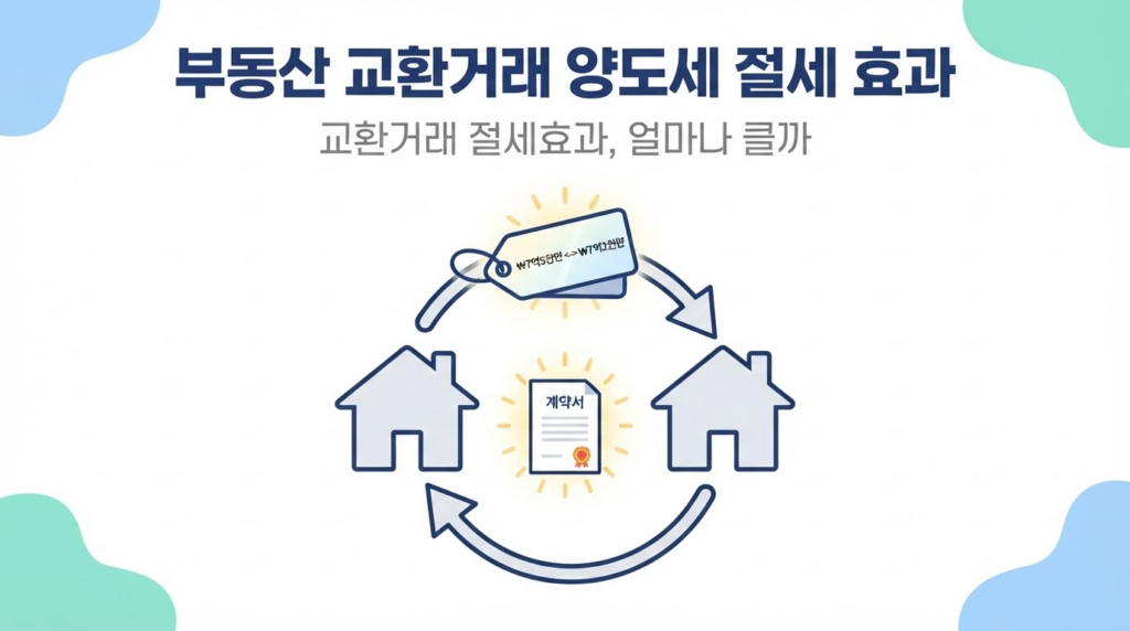 부동산 교환거래 양도세 절세 효과