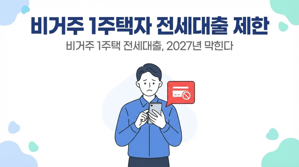 비거주 1주택자 전세대출 제한