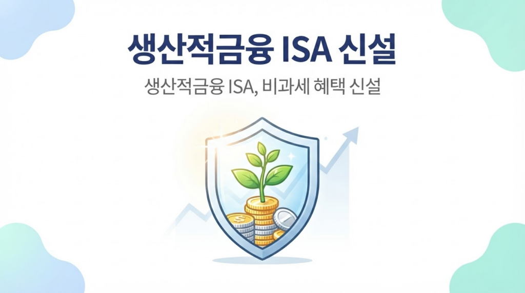 생산적금융 ISA 신설