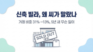 신축 빌라, 왜 씨가 말랐나 — 거래 비중 31%→13%, 5년 새 무슨 일이 대표 이미지