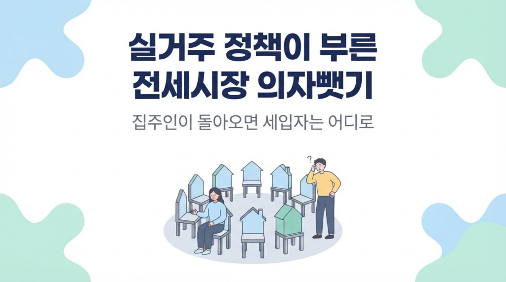 실거주 정책이 부른 전세시장 '의자뺏기' — 집주인이 돌아오면 세입자는 어디로 대표 이미지