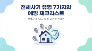 전세사기 유형 7가지와 예방 체크리스트
