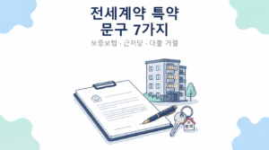 전세계약 보증금 보호 특약 문구 7가지 썸네일