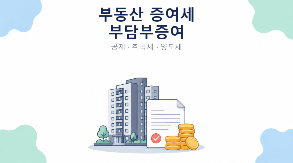 2026 부동산 증여세 부담부증여 공제 취득세 양도세 안내