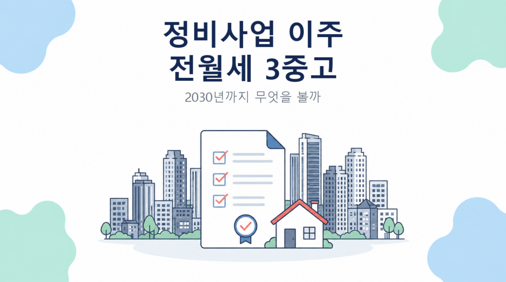 서울 정비사업 이주와 전월세 공급 부족 점검