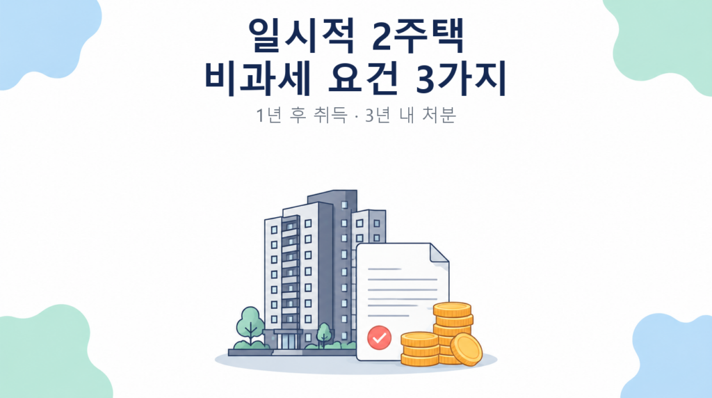 일시적 2주택 비과세 요건 3가지 썸네일