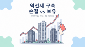 역전세 구축 아파트 손절과 보유 판단 계산표